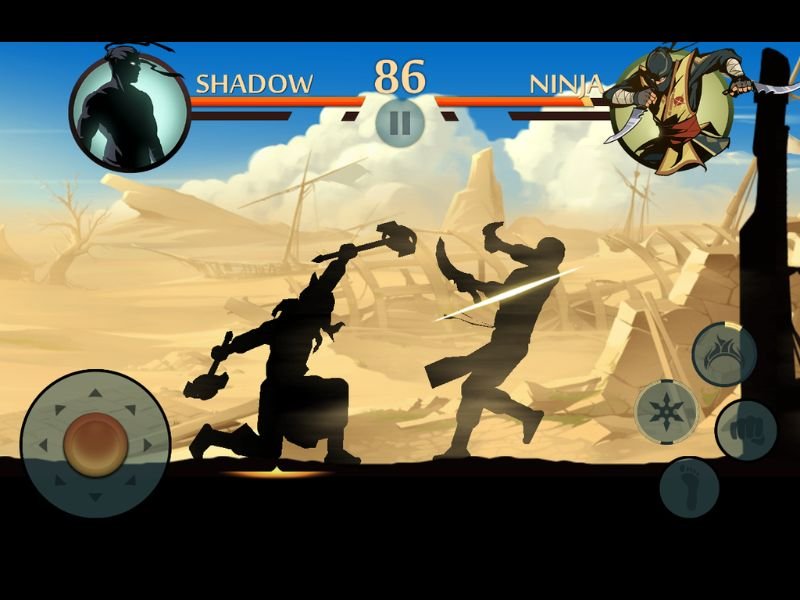 Gameplay hấp dẫn và thực thụ Shadow Fight 2