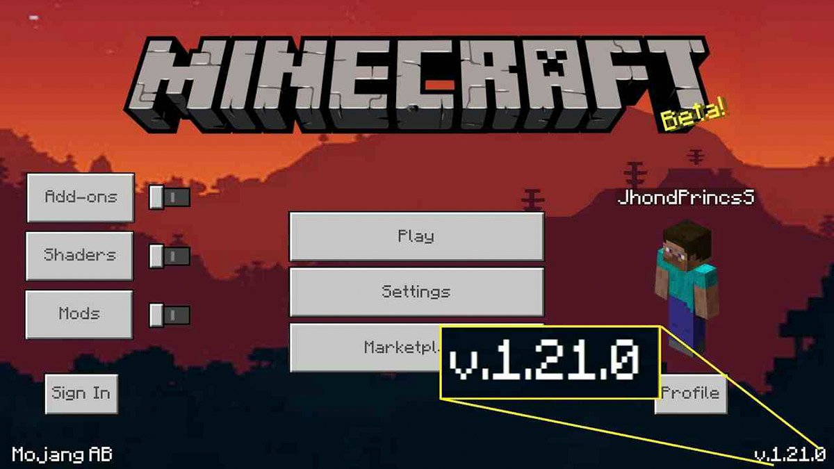 Minecraft 1.21.0