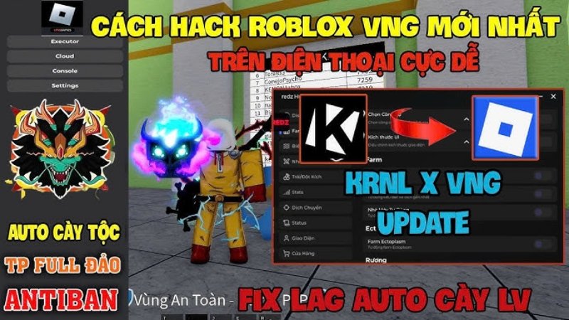 Tải Krnl X ROBLOX (VNG + QT) v2.702