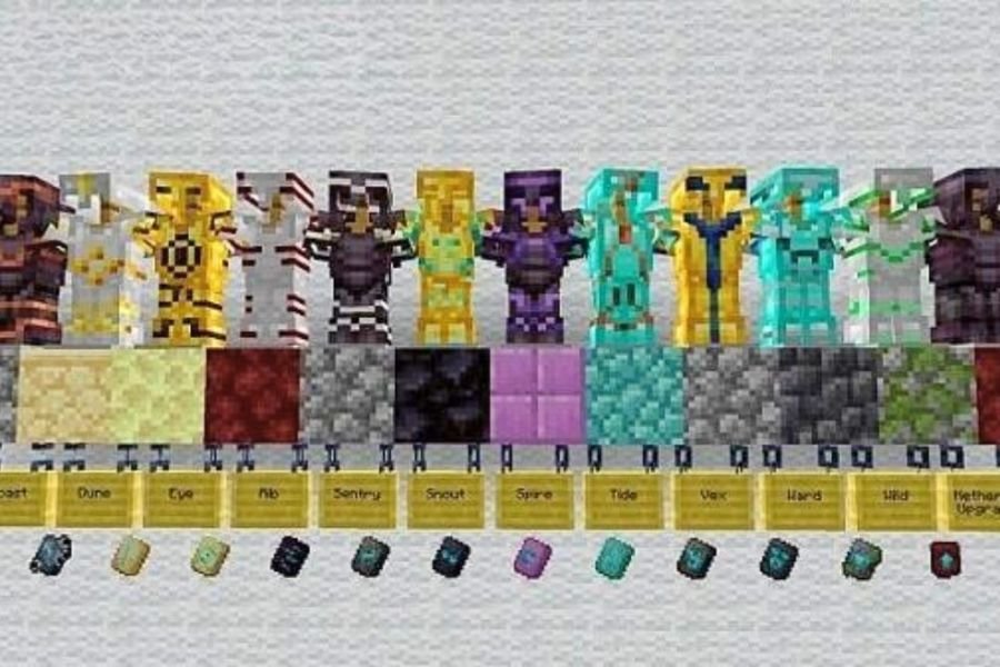 Tùy chỉnh áo giáp với Armor Trims